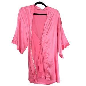 Victoria's Secret Pink Satin Robe